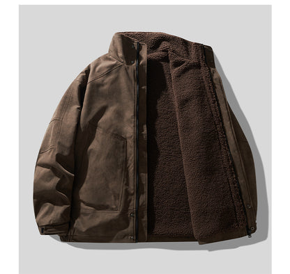 Detroit Heavyweight Lamb-Wool Workwear Jacket – Insulated Cotton Coat (Unisex)