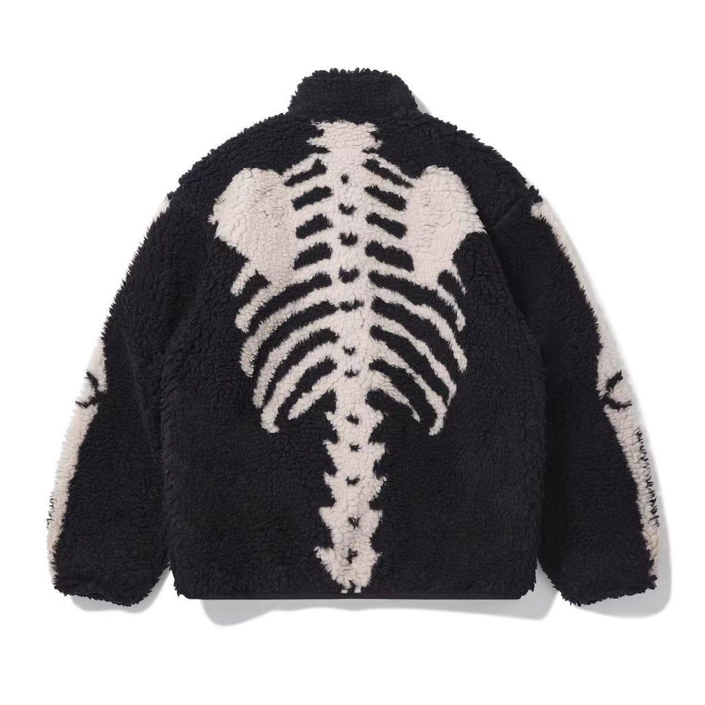 Reversible Lamb-Wool & Fleece Half-Turtleneck Jacket – KAPITAL 25AW (Unisex)