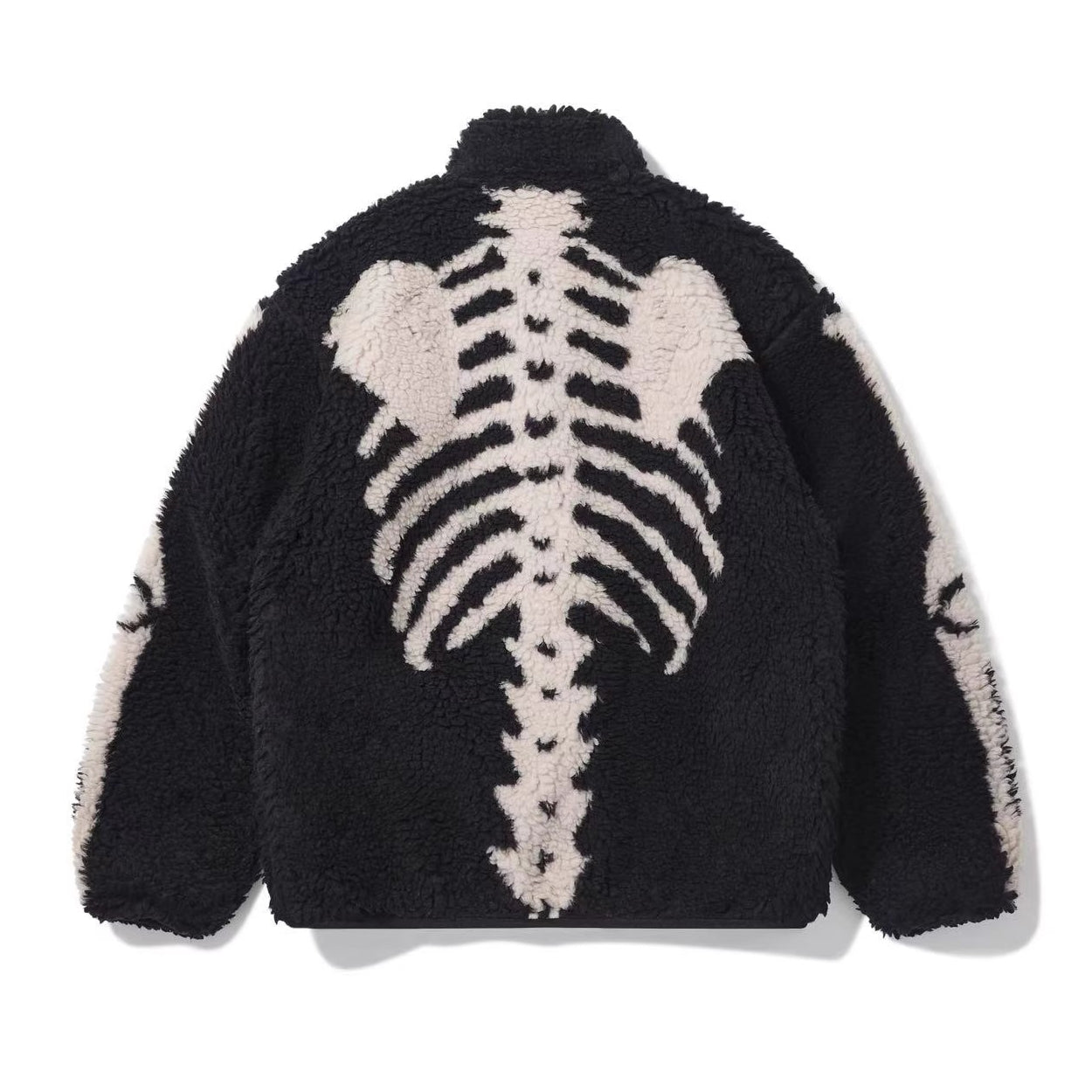 Reversible Lamb-Wool & Fleece Half-Turtleneck Jacket – KAPITAL 25AW (Unisex)