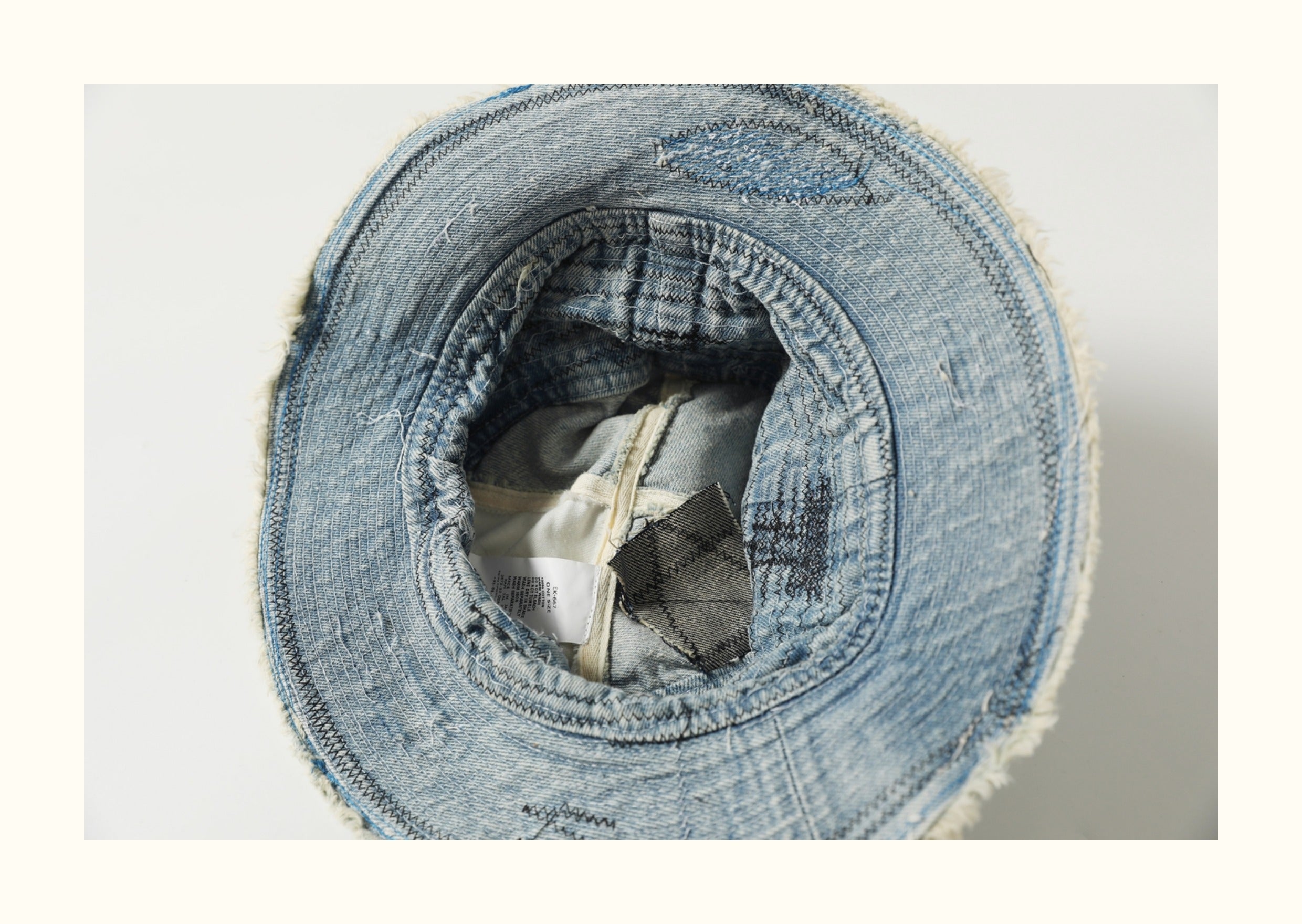 The Old Man and the Sea Vintage Distressed Fisherman Hat Japanese Retro Denim Bucket Hat Unique Fisherman Hat