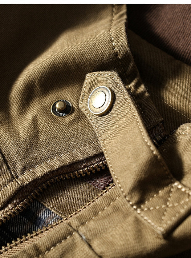 American Vintage Washed Twill Flight Jacket – Oversized Unisex