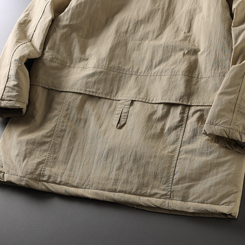 Japanese Retro Mid-Length Padded Coat – Oversized Unisex – Japanese vintage | fall outfits 2026 | fall winter outfits | classy winter outfits | lazy comfy outfits | japanese streetwear | vintage workwear | yamalin clothes | Yamalinclothes