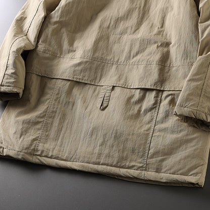 Japanese Retro Mid-Length Padded Coat – Oversized Unisex – Japanese vintage | fall outfits 2026 | fall winter outfits | classy winter outfits | lazy comfy outfits | japanese streetwear | vintage workwear | yamalin clothes | Yamalinclothes