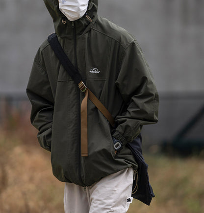 Waterproof Hooded Outdoor Workwear Jacket – Mountain Oversized Unisex