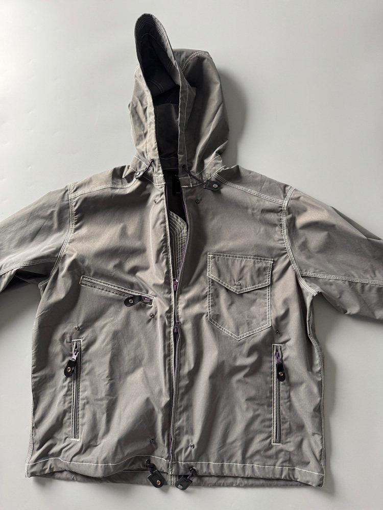 Reflective Hooded Outdoor Jacket – Japanese Functional Workwear Camping Unisex