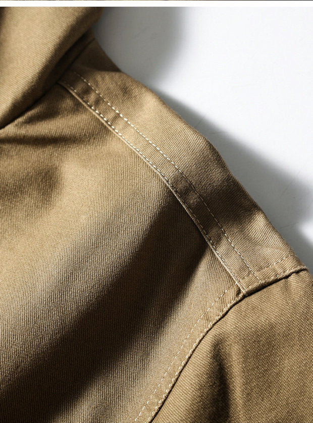 American Vintage Washed Twill Flight Jacket – Oversized Unisex