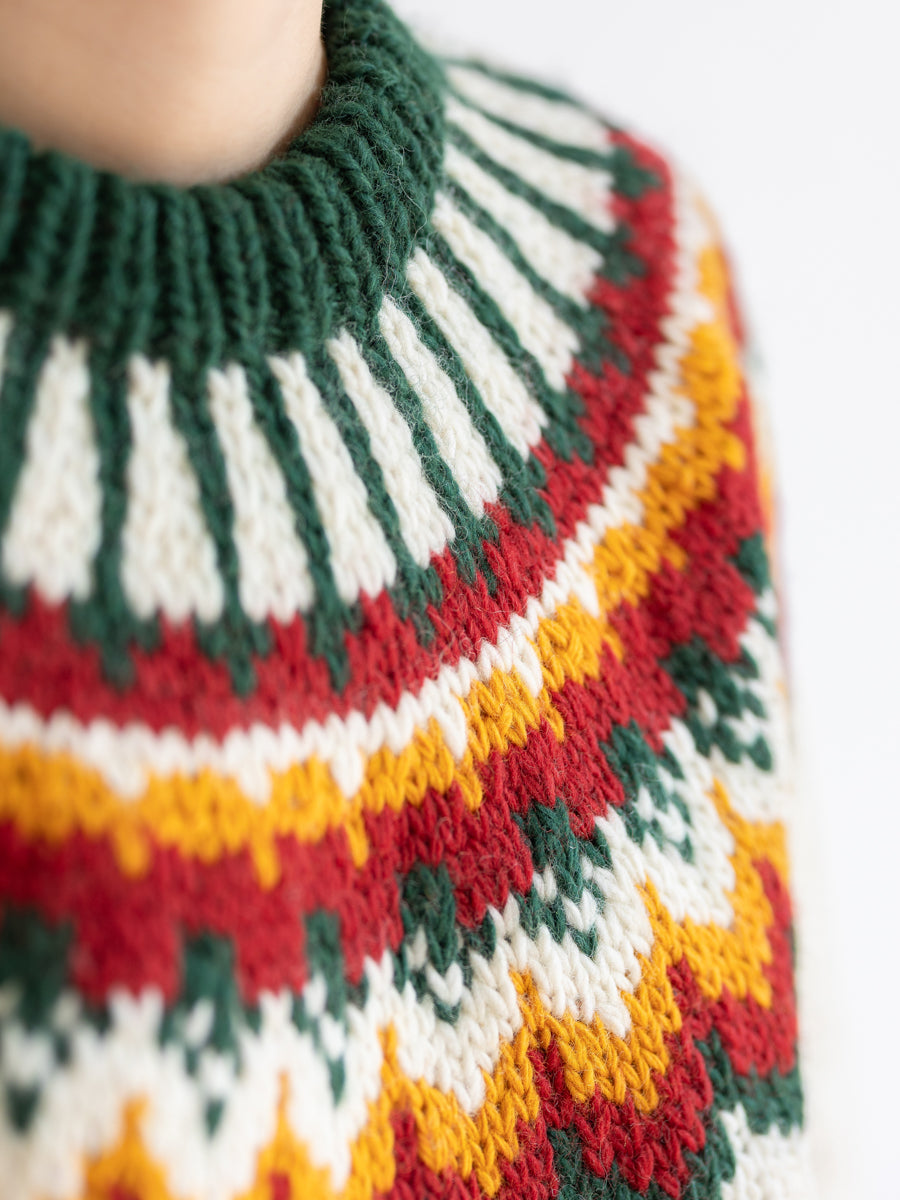 Handmade Icelandic Sweater Women Pullover Basic Unisex Loose Nordic Retro Wide Knit College Style Travel Photography Niche