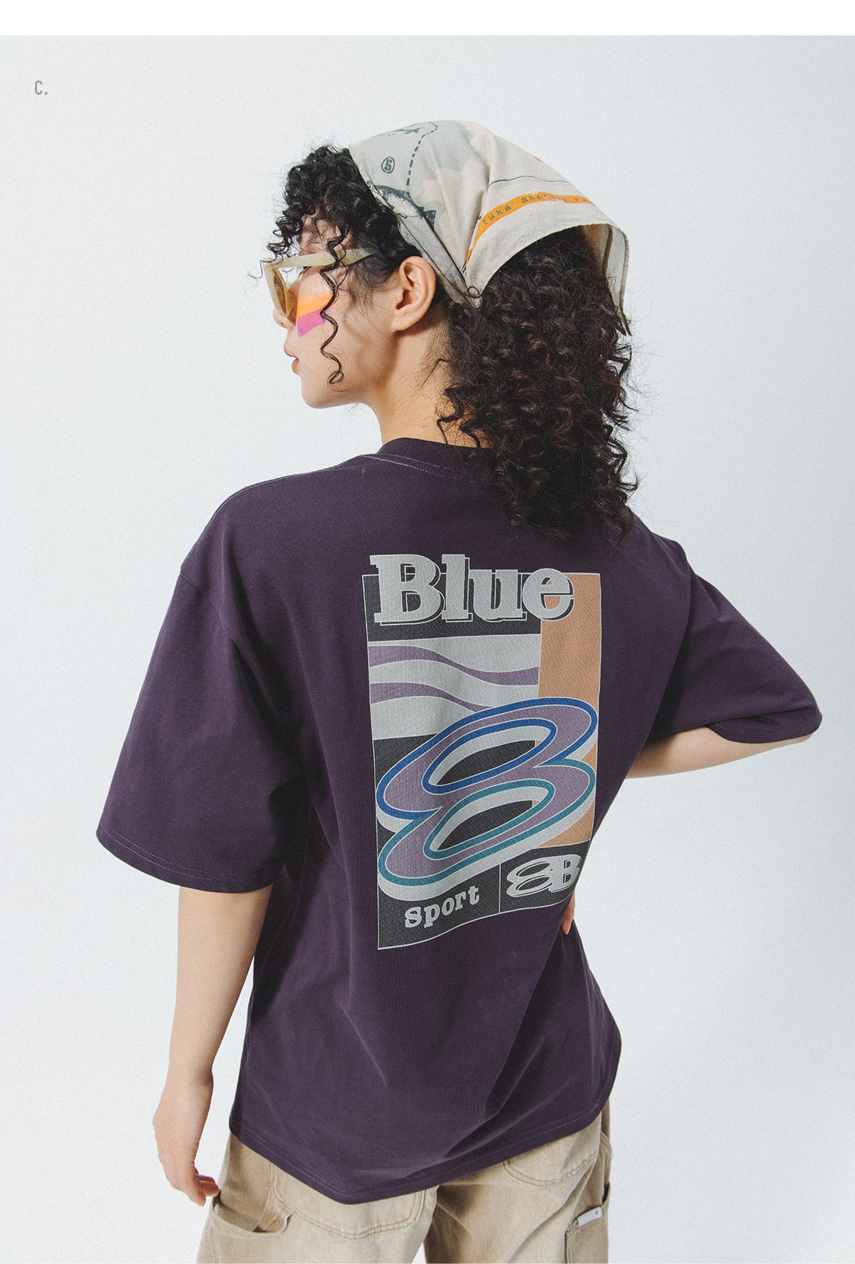 Lanqi Summer New Trend American Retro Heavy Cool T-Shirt Couple Short Sleeve Men