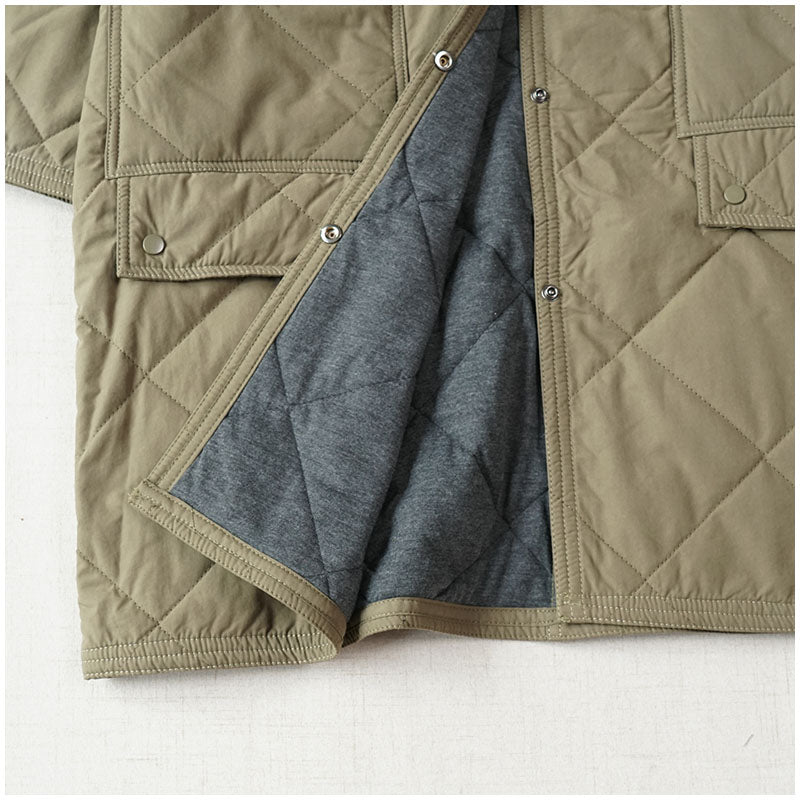 Warm Mid-Length Hooded Quilted Cotton Jacket – Loose, Retro Japanese Outerwear for Women