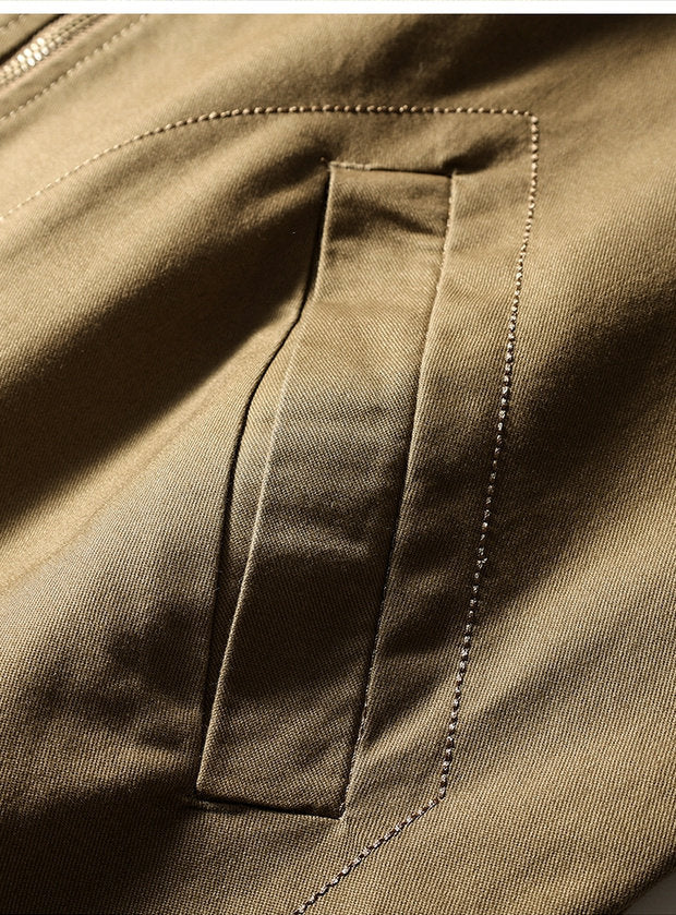 American Vintage Washed Twill Flight Jacket – Oversized Unisex