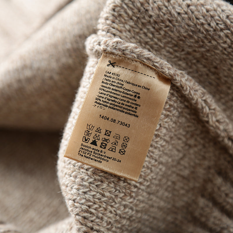 Heavy news! Small amount without supplement! Fine wool! Italian single foreign trade men's clothing cut label tail goods thick sweater jacket