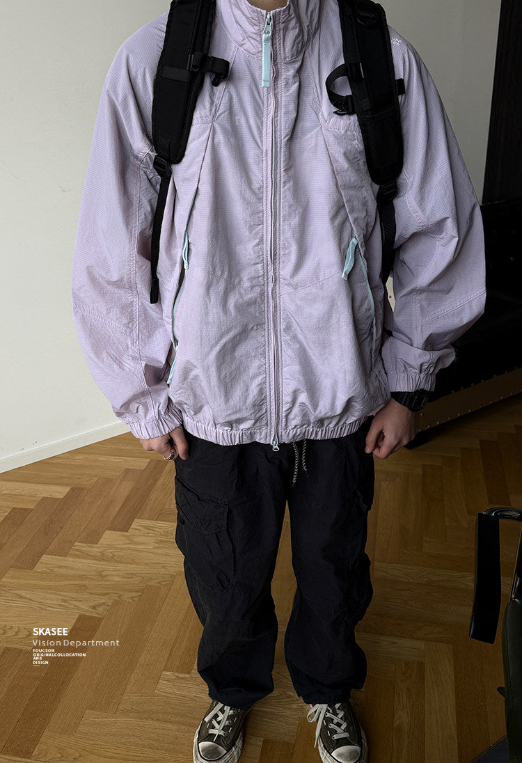 Quick-Dry Stand-Collar Outdoor Jacket – Mountain Oversized Unisex – Japanese vintage | fall outfits 2026 | fall winter outfits | classy winter outfits | lazy comfy outfits | japanese streetwear | vintage workwear | yamalin clothes | Yamalinclothes