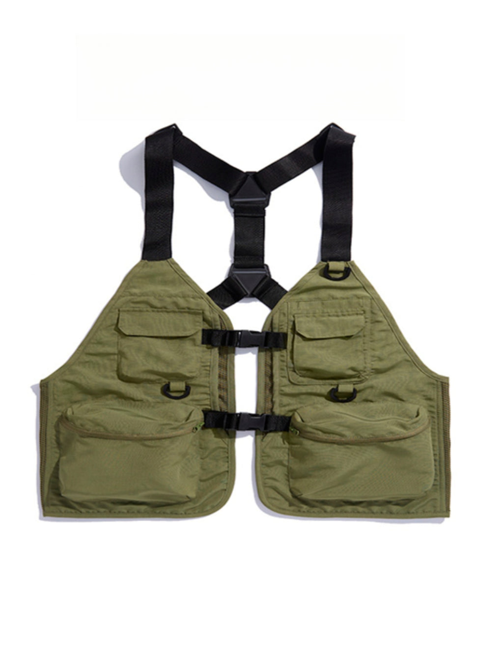 Men's Mountain-Style Outdoor Workwear Vest – High Street Casual Multi-Pocket Vest Jacket for Autumn & Winter