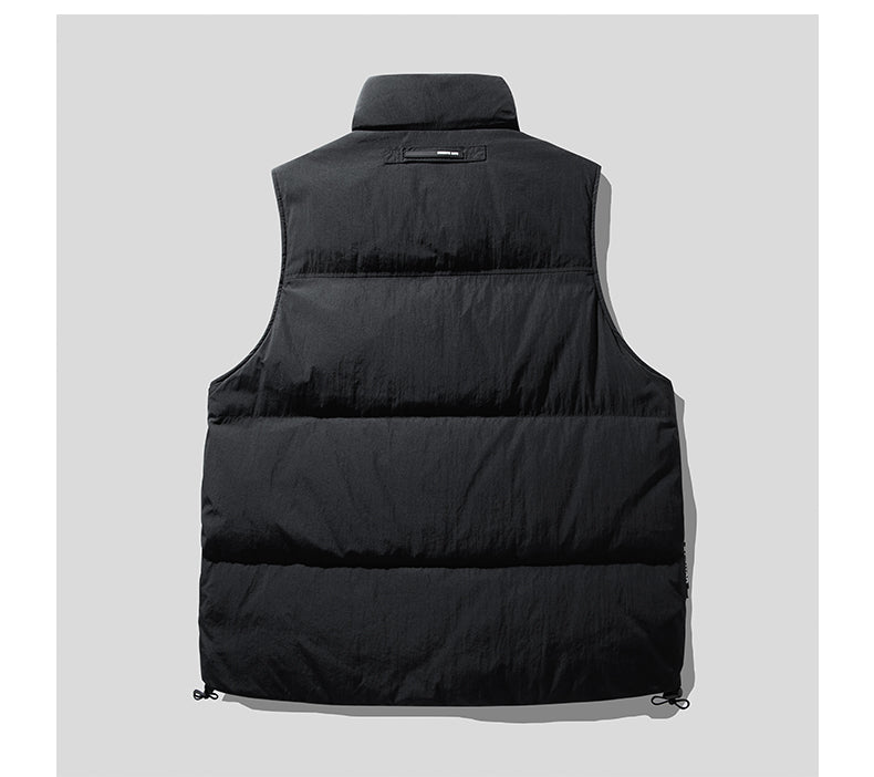 Mountain-Style Caramel 90% Duck-Down Vest – Warm Workwear Insulated (Unisex)