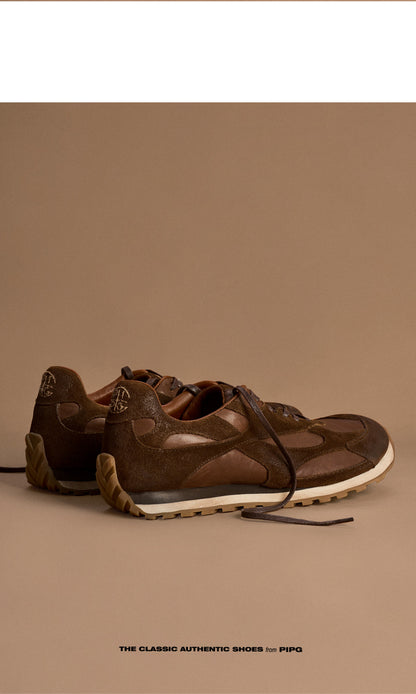 Vintage Distressed Washed Thick-Sole Training Sneakers – Breathable Casual Shoes for Men | Japanese vintage | yamalin clothes | Yamalinclothes