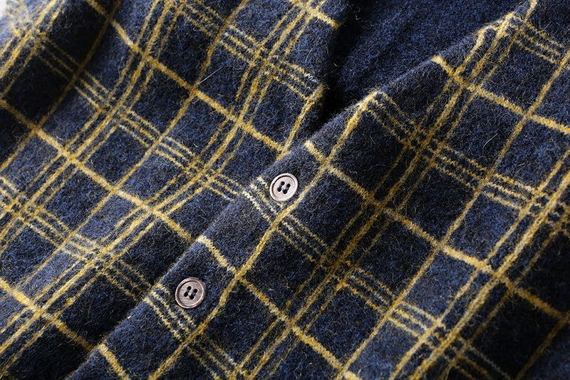 Heavy goods Italian order! Mohair + wool autumn and winter men's knitted cardigan sweater vest