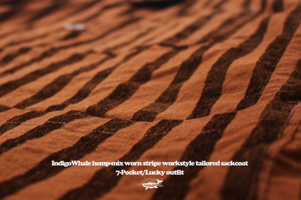 Vintage Flocked Striped Workwear Style Loose Wide-Leg Tapered High-Waist Chino Casual Pants