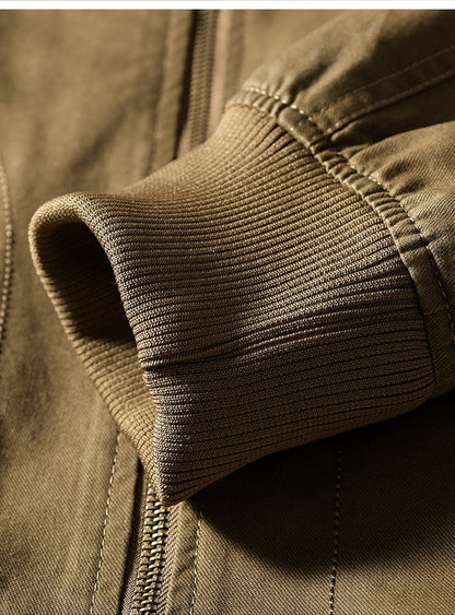 American Vintage Washed Twill Flight Jacket – Oversized Unisex