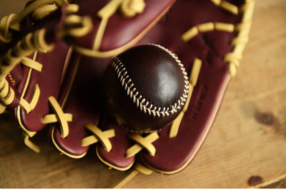 Handmade Vegetable-Tanned Cowhide Baseball – Artisan Leather Collectible