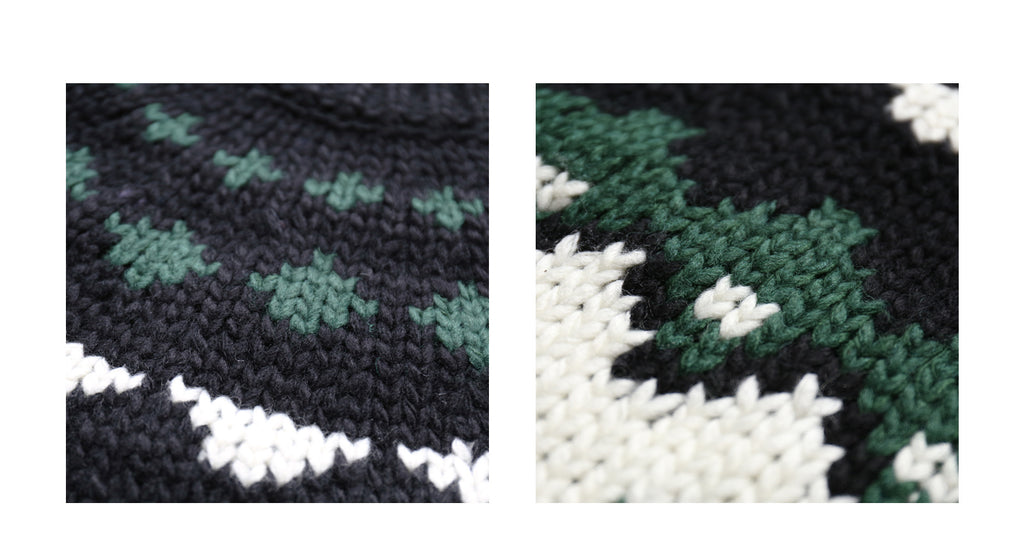 Pure Wool Heavy-Knits Fair Isle Sweater – Retro “Ferris-Wheel” Crew-Neck (Unisex)