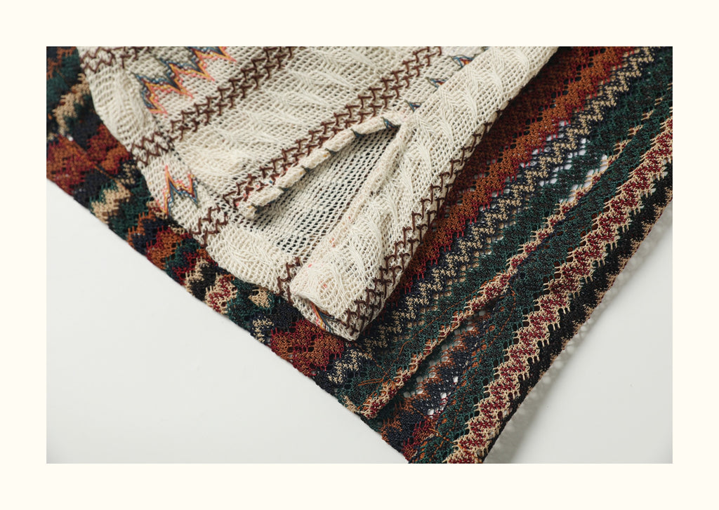 Loose Fit Japanese Style Summer Breathable Hollow Out Casual Shirt