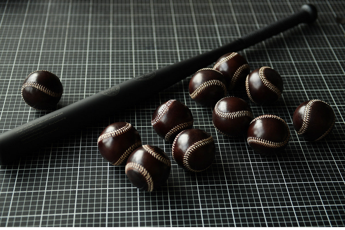Handmade Vegetable-Tanned Cowhide Baseball – Artisan Leather Collectible