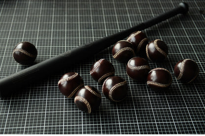 Handmade Vegetable-Tanned Cowhide Baseball – Artisan Leather Collectible