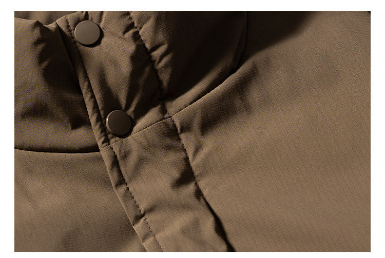 Duck Down Jacket – Stand Collar & Ribbed Hem | Yamalinclothes