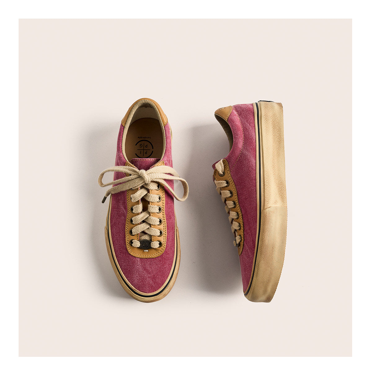 Vintage Japanese Low Top Espadrille Platform Sneakers – Washed Vulcanized Unisex Shoes – Japanese vintage | yamalin clothes | Yamalinclothes