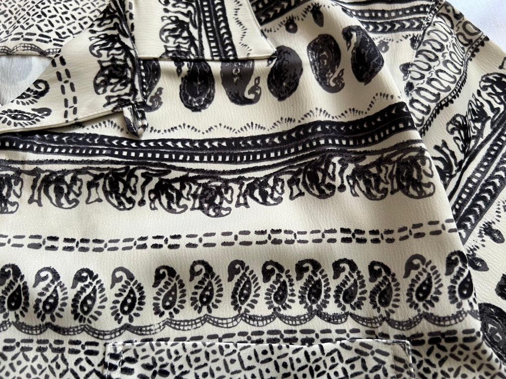 Ukiyoe patchwork style loose pendant Hawaiian Cuban collar print Alohashirt short-sleeved shirt