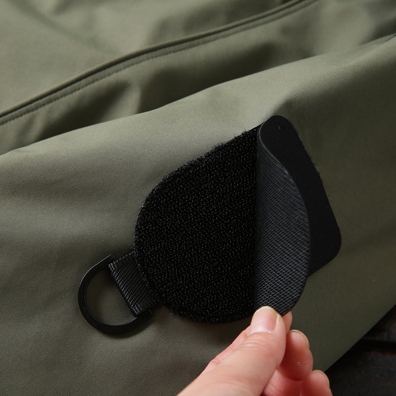 Men's Winter Outdoor 700 Fill Power Down Jacket - Windproof Waterproof Hooded Mid-Length Cold-Resistant Coat