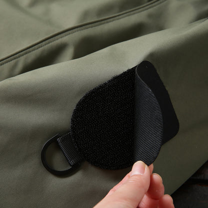 Men's Winter Outdoor 700 Fill Power Down Jacket - Windproof Waterproof Hooded Mid-Length Cold-Resistant Coat