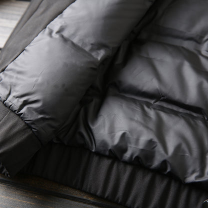 Men's Plus Size Stand Collar Down Jacket - Export Overstock Thickened Lamb Wool Particle Fleece Winter Coat