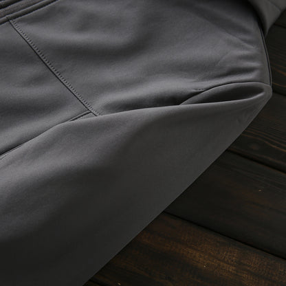 Men's Premium Fleece Thermal Soft Shell Jacket - Autumn Windproof Waterproof Thickened Hooded Coat