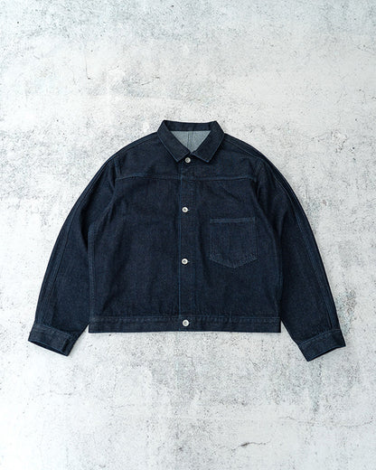 Single Pocket Short Denim Jacket – Loose Unisex Casual Streetwear