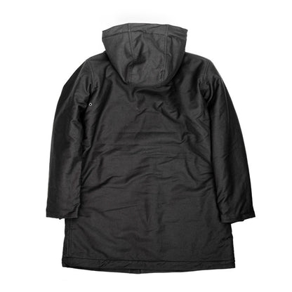 Heavy Wool Hooded Deck Parka – Long Padded Military-Style Jacket