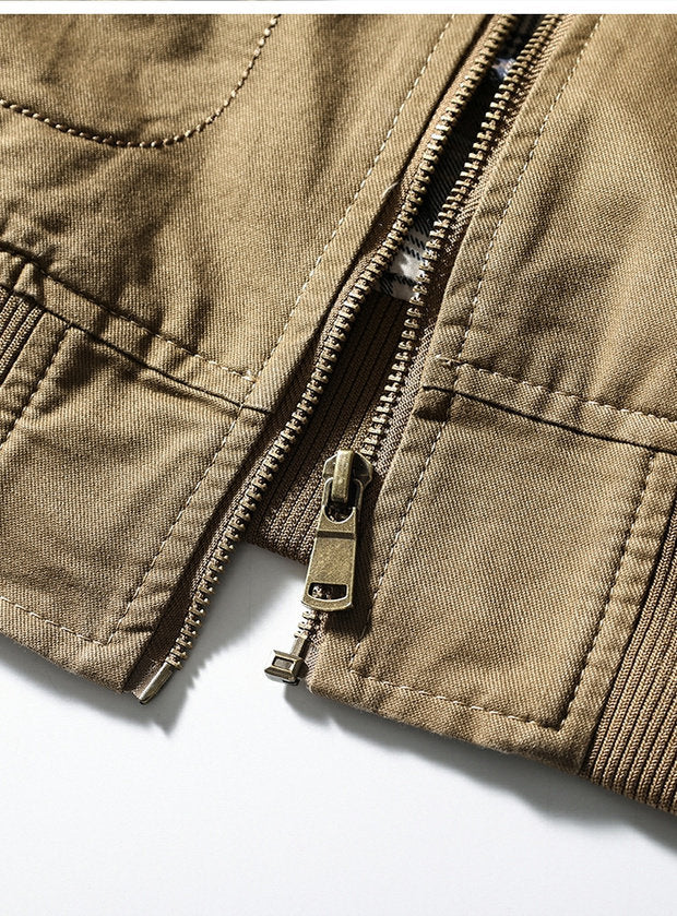 American Vintage Washed Twill Flight Jacket – Oversized Unisex