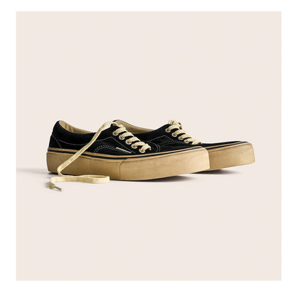 suede low-top canvas shoes Thick-soled vulcanized shoes Retro Japanese trendy men's and women's crestboard shoes 2025