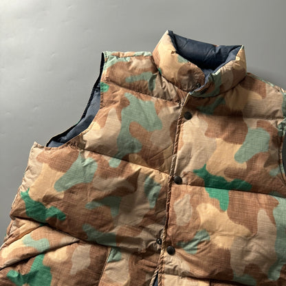 Men's Reversible 90% White Duck Down Camouflage Vest