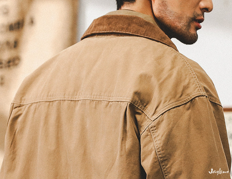 American retro Detroit jacket men's spring trendy tough guy overalls Ami Kaji vintage coat men's spring and autumn style | Japanese vintage | yamalin clothes | Yamalinclothes