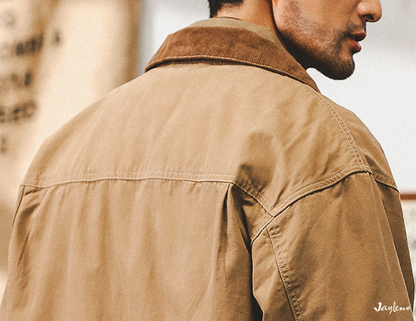 American retro Detroit jacket men's spring trendy tough guy overalls Ami Kaji vintage coat men's spring and autumn style | Japanese vintage | yamalin clothes | Yamalinclothes