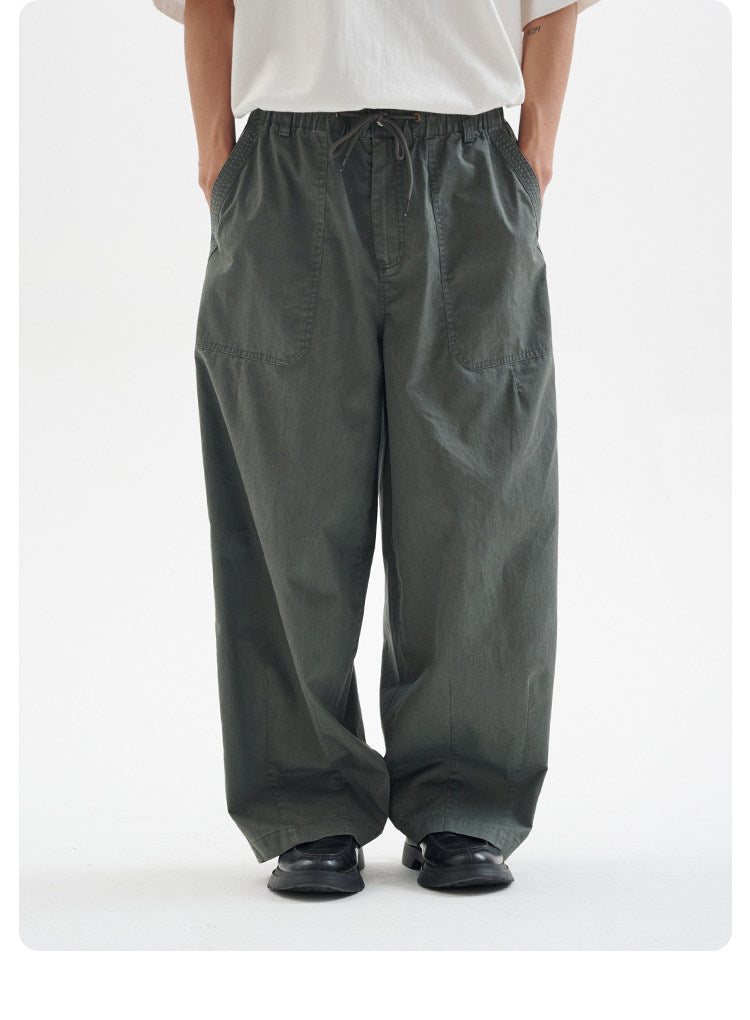Enzyme Washed Vintage Straight Leg Casual Pants – Loose Fit Unisex All Season Trousers | Japanese vintage | yamalin clothes | Yamalinclothes