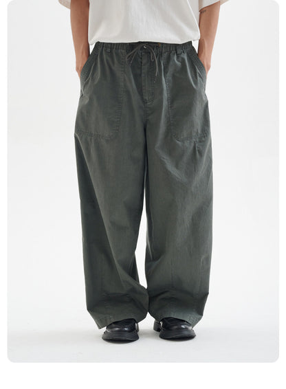 Enzyme Washed Vintage Straight Leg Casual Pants – Loose Fit Unisex All Season Trousers | Japanese vintage | yamalin clothes | Yamalinclothes