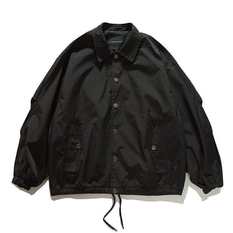 Coach Jacket – Snap Front & Drawstring Hem | Yamalinclothes