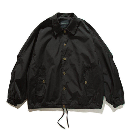 Coach Jacket – Snap Front & Drawstring Hem | Yamalinclothes