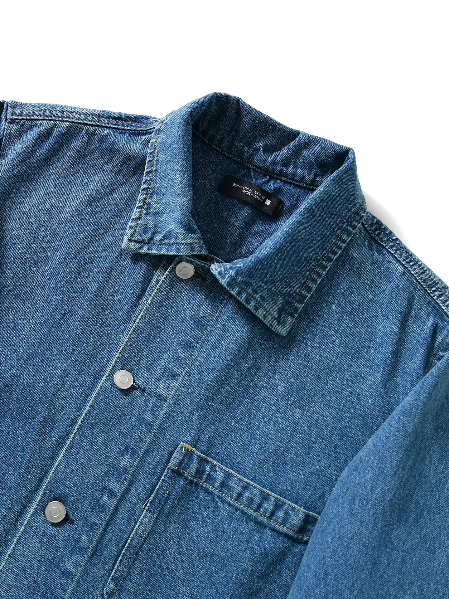 Cotton Washed Soft Lapel Denim Jacket – Casual Loose Men’s Spring Streetwear Coat – Japanese vintage | yamalin clothes | Yamalinclothes