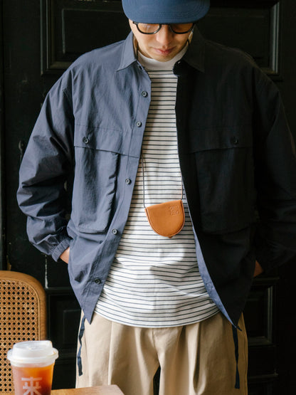 Japanese Cargo Long Sleeve Shirt – Loose Retro Multi-Pocket Outdoor Overshirt – Japanese vintage | yamalin clothes | Yamalinclothes