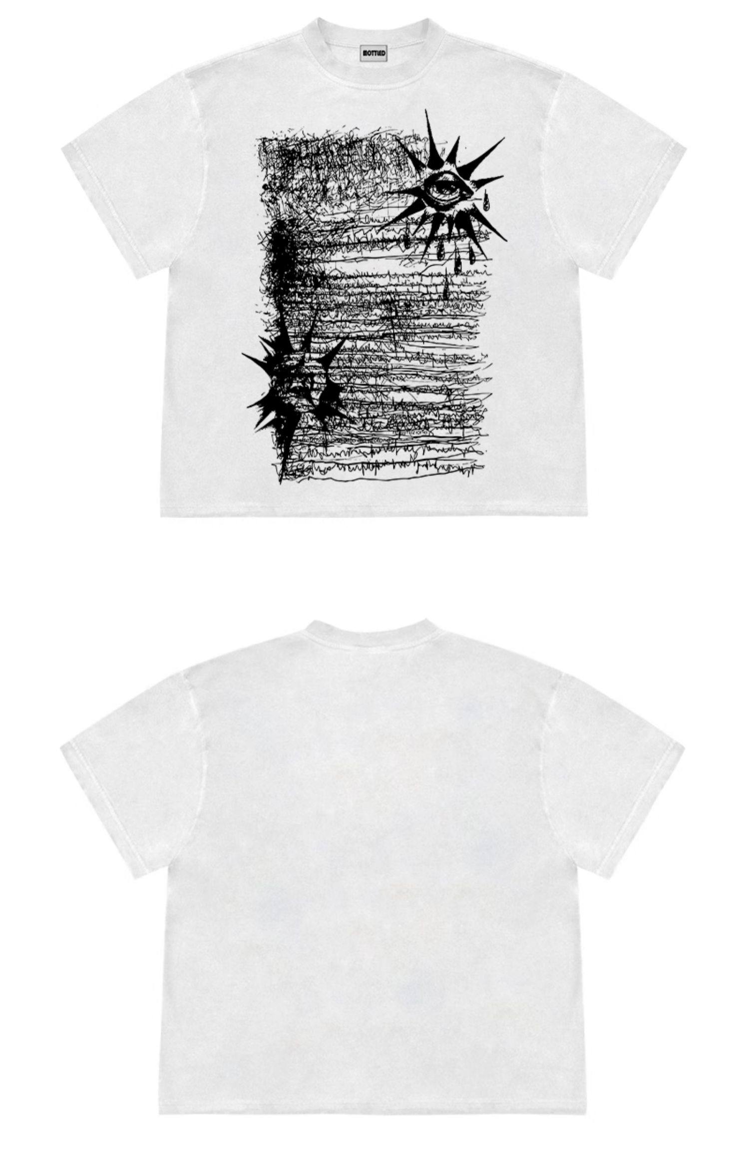 260G Heavy Y2K Red Short Sleeve Tee – Visual Goth Unisex Niche Streetwear – Japanese vintage | yamalin clothes | Yamalinclothes
