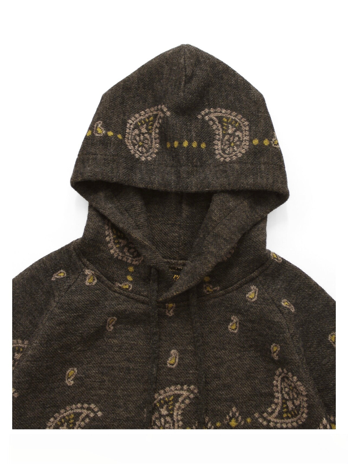 Hooded Knit Sweater – Paisley & Color Block