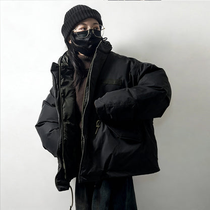 Hooded Padded Jacket – Oversized Drawstring Fit | Yamalinclothes